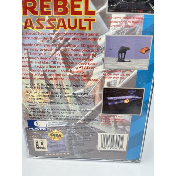Sega CD Game Star Wars Rebel Assault CIB Complete In Box Great Shape ! - Picture 4 of 10